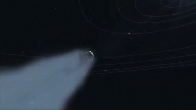 Flight of an asteroid near Mars - Free copyright free videos. смотреть онлайн