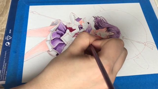 Sailor Saturn Speed Painting // watercolor смотреть онлайн