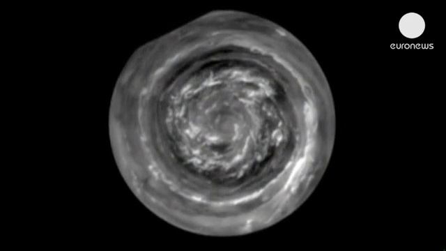 Stunning images of giant hurricane on Saturn смотреть онлайн