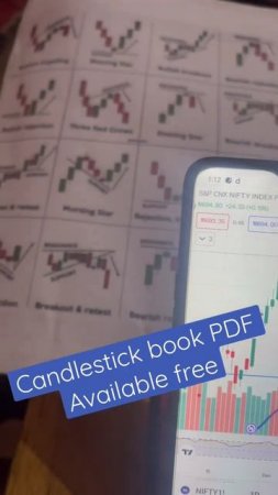 Candlestick chart pattern book 📚 pdf available free for beginners contact me on 8228801069 #shorts