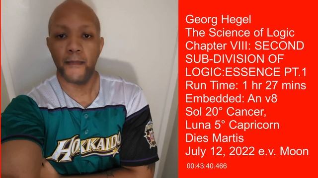 Ch VIII PT 1 Hegel The Science of Logic