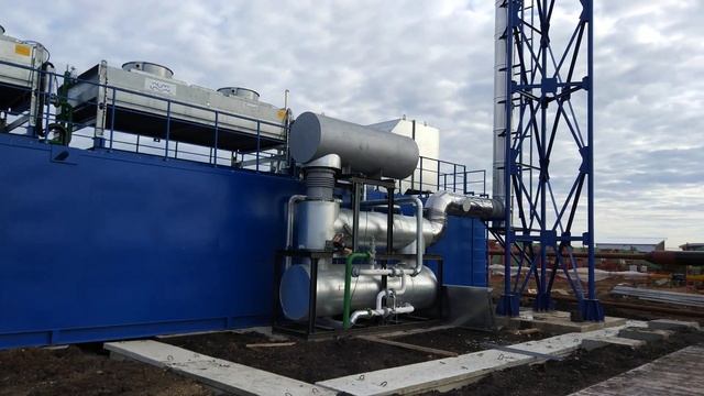 Энергетический центр в контейнерах для мясоперерабатывающего комплекса, производства Электросистемы смотреть онлайн