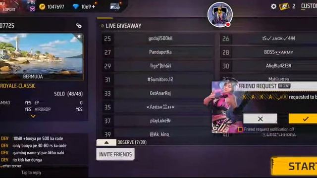 Free Fire Live Draco Ak Max Team Code Giveaway | Free Fire Live Redeem Code Giveaway Live | FF Live