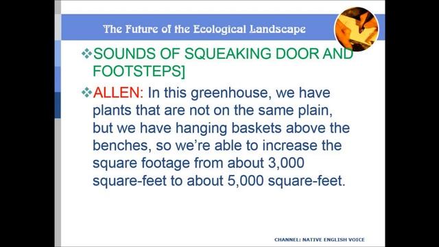 Native English Voice #1: The Ecological Landscape смотреть онлайн