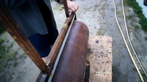 Садовий ручний каток із газового балона своїми руками