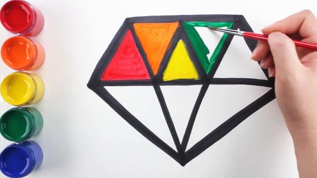 Glitter Diamond Coloring | Toy Jewelry Coloring | Toy Art Color | Coloring Pages | Mini Art kids