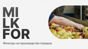 Фильтры MILKFOR на производстве повидла