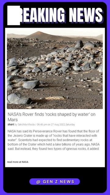 News Bulletin: "Water on Mars! NASA's Rover reveals all!" #shorts #news смотреть онлайн