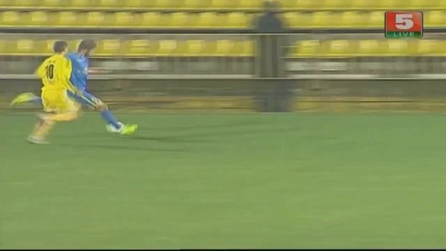 Гол А. Карницкого в матче Шахтер (Солигорск) - БАТЭ (Борисов) 16.10.2014