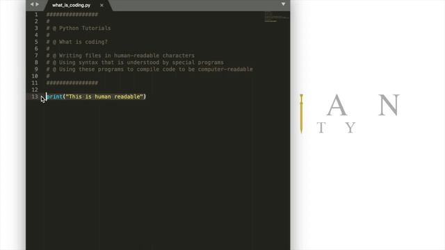 Python - What is coding?