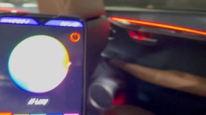 Lexus NX 300. Контурная подсветка на 18 точек (торпедо, двери, ручки, подстаканники). Установка.