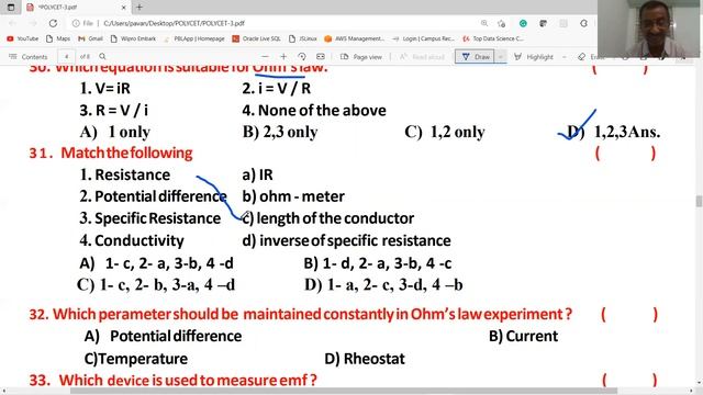 AP POLYCET -2021/MODEL PAPER-3 /IN PHYSICS & CHEMISTRY / also useful for AP-IIIT(RGUKT) / TET/ DSC смотреть онлайн