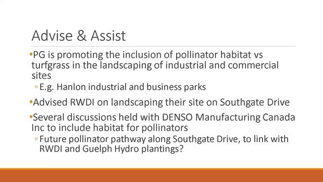 Pollination Guelph- Ways to Engage, Educate, and Communicate on Pollinator Topics
