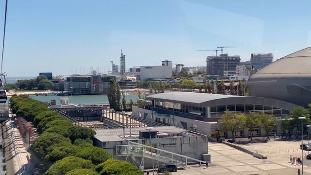 CABLE CAR VASCO DE GAMA | VIEW OF THE LONGEST BRIDGE IN PORTUGAL from the TOP || LoveYang смотреть онлайн