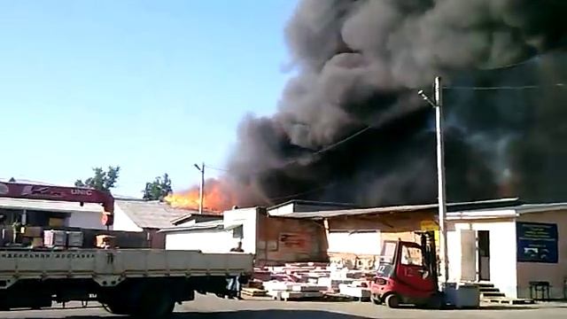 пожар Егорьевск стройбаза на Смычке 01 смотреть онлайн