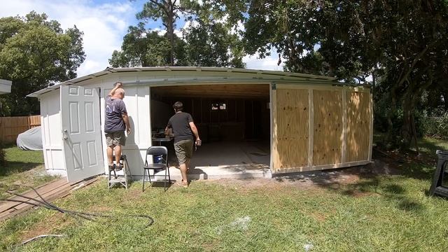 Building A Home Shop/Garage on a budget PT3 смотреть онлайн