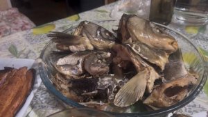 Астраханский малосол и 5 блюд из рыбы.Веселый ужин у брата.