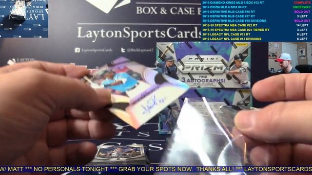 2019 Panini Prizm Baseball Hobby 6 Box Break #4   RANDOM TEAMS