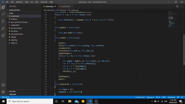 Asteroid Shooting Game Part 3 || JavaScript || Technical Coding