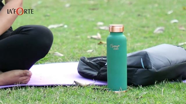 LA' FORTE Pure Copper Silicone Subberised Coated Water Bottle смотреть онлайн