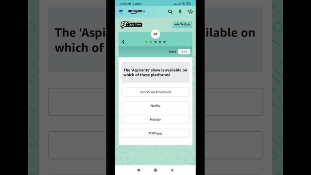 Amazon mini Tv Quiz Answers Today l Win 25000 Amazon Pay Balance l 24 May 2021 смотреть онлайн