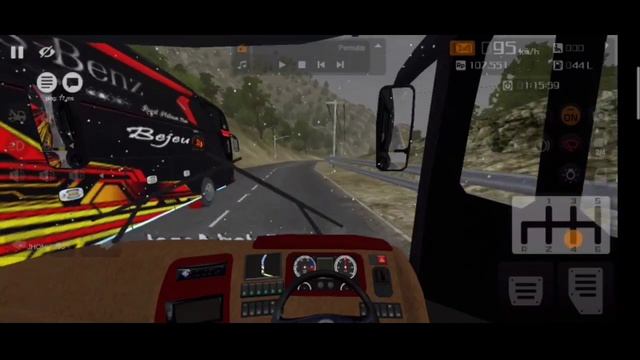 lari bareng bus bejeu balap bussid || game android bus simulator indonesia