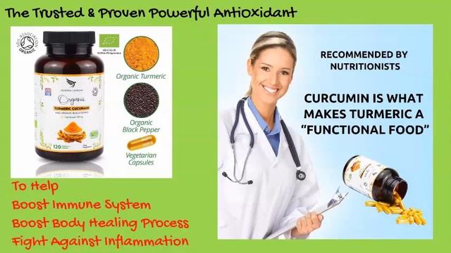 Organic Turmeric Curcumin and Organic Black Pepper Capsules - 700mg High Strength Food Supplement смотреть онлайн