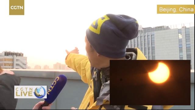 Live: The first solar eclipse of 2019 别错过！一起来看2019年首次日偏食 смотреть онлайн