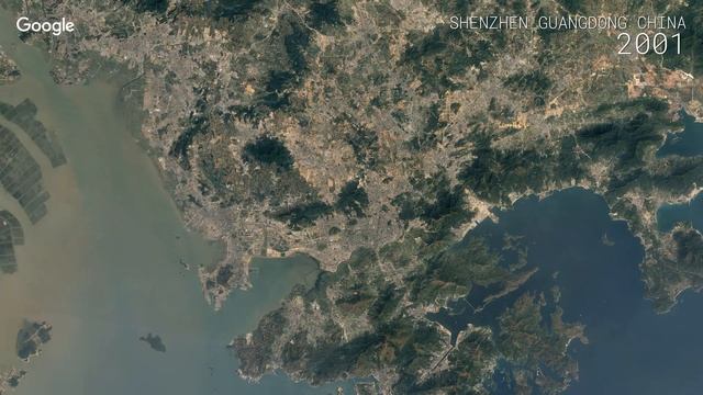 Google Timelapse: Shenzhen, Guangdong, China смотреть онлайн