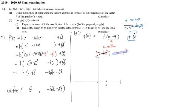1920 S5 final exam paper1 #14 coordinate geometry locus circle four centres of triangle orthocentre