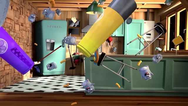 Grizzy en de Lemmings | Ruimtereis | Cartoonito смотреть онлайн