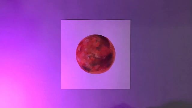 Red Planet Mars - Acrylic Painting Timelapse | How to paint Mars