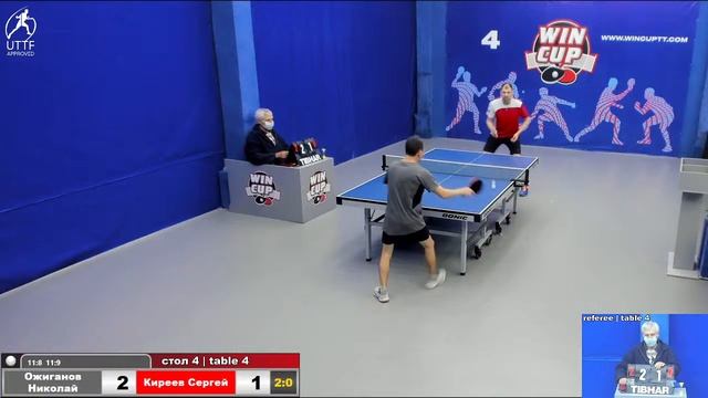 13:30 Ожиганов Николай 3-1 Киреев Сергей стол 4 ЮГ-1 06.12.21 смотреть онлайн