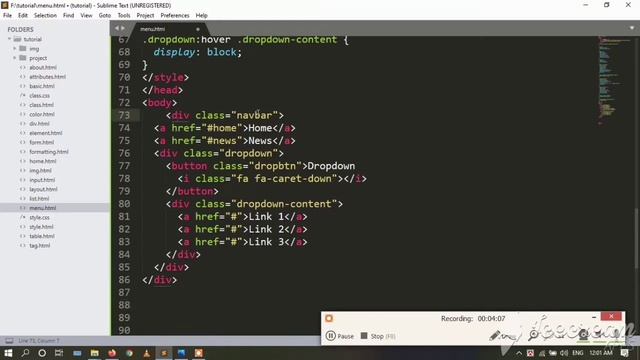 HTML & CSS Step by Step Bangla Tutorial#25 Html menu #activeworldacademy #webpagelayout смотреть онлайн