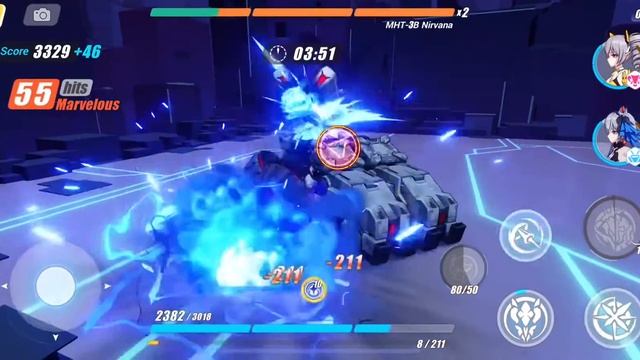 Honkai Impact 3 HoR and Bright Knight Excelsis vs Exalted Memorial Arena MHT-3B Nirvana 1327 смотреть онлайн