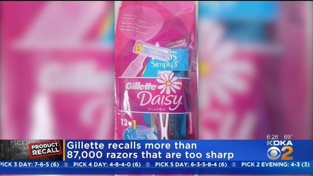 Thousands Of Gillette Razors Being Recalled смотреть онлайн