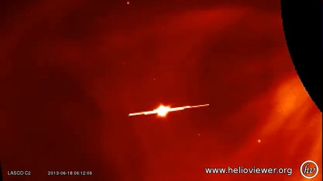 JUPITER IN LASCO C2 2013-06-17 06:24:05 - 2013-06-19 06:24:05 UTC