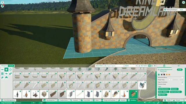 Entrance Area - Kings Dreamland 1 - Planet Coaster Speedbuild