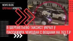 В Шереметьево таксист украл у пассажира чемодан с брендовыми вещами на 763 000₽