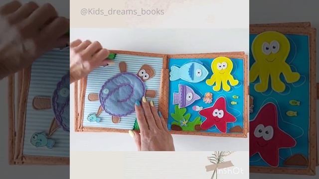 Развивающая книга из фетра для мальчика. Quietbook for toddler смотреть онлайн