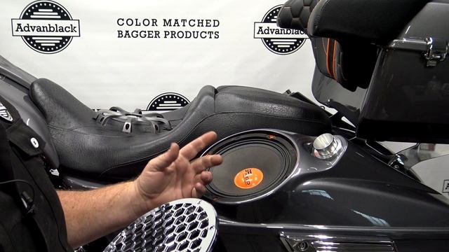 Advanblack Color Matched, Chrome Contrast Cut Speaker Grills by XBS Customs