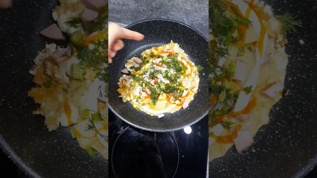 Вкусная пицца на овсяноблине🤤🤗❤️ смотреть онлайн