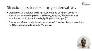 Alkaloids: General Structural Features