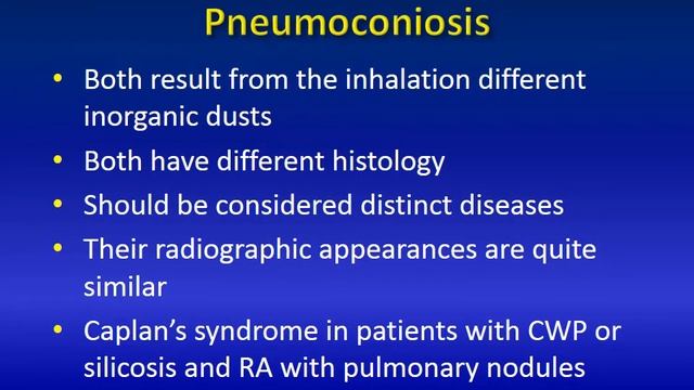 OCCUPATIONAL LUNG DISEASE   FAARDIT 2012 смотреть онлайн