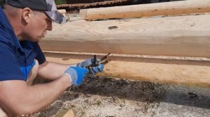 Как рублю сруб бани 3х6 пятистенок. Пазы и антисептик.