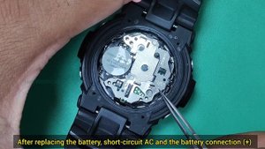 How to change a battery Casio G-Shock GA-200