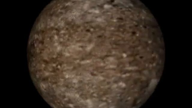 Rotation 3D d'Oberon, satellite de la planète Uranus смотреть онлайн