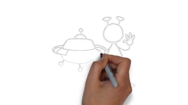 как нарисовать нло,how to draw a UFO,cómo dibujar un OVNI,comment dessiner un OVNI смотреть онлайн