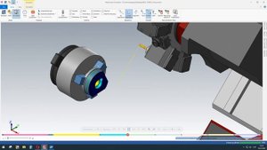 ТОЛЬКО ВИДЕО! Симуляция в модуле Токарно - фрезерной обработки в MasterCAM 2022. Часть 2