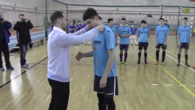 Церемония награждения победителя и призеров среди юношей 2000 - 2001 г. р. смотреть онлайн